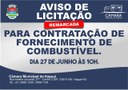 Aviso de Licitação: Pregão Presencial 002/2022