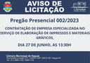 Licitação: Pregão Presencial 002/2023 - Finalizado