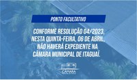 Câmara determina Ponto Facultativo na quinta-feira santa