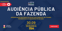 Câmara receberá Audiência Pública da Fazenda referente ao 2º quadrimestre