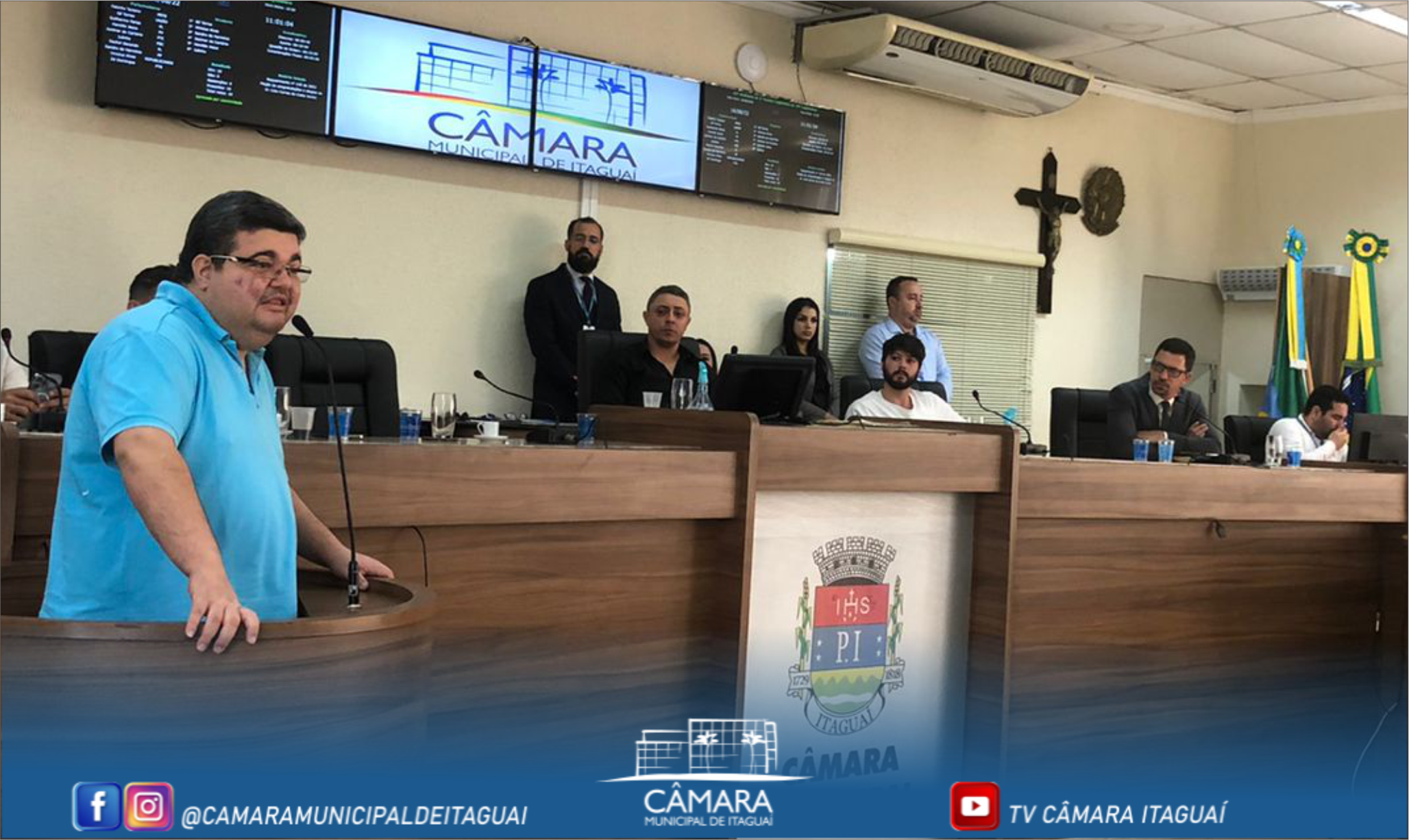 Em visita à Câmara, prefeito anuncia continuidade da reforma do Hospital e construção de laboratório municipal